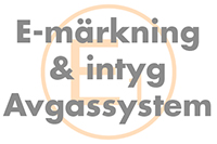 Information gällande CE-intyg på avgassystem