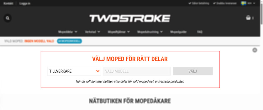 modellväljare startsida