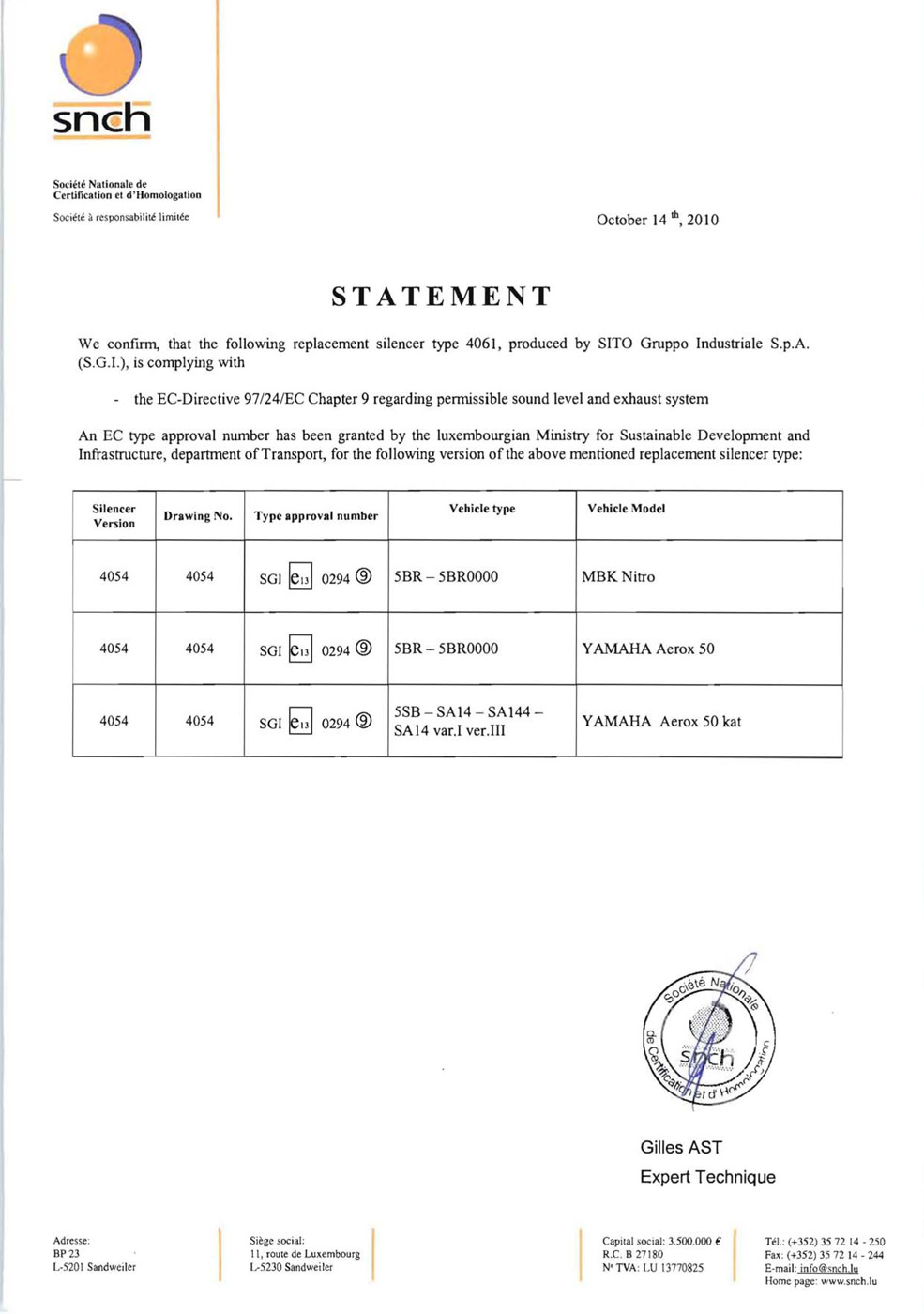 LeoVince Avgassystem (H.M. TT)