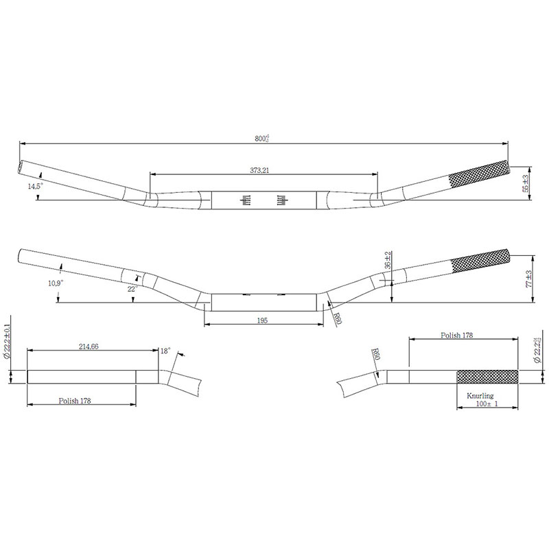 Division Crosstyre (Fatbar) 28,6 mm