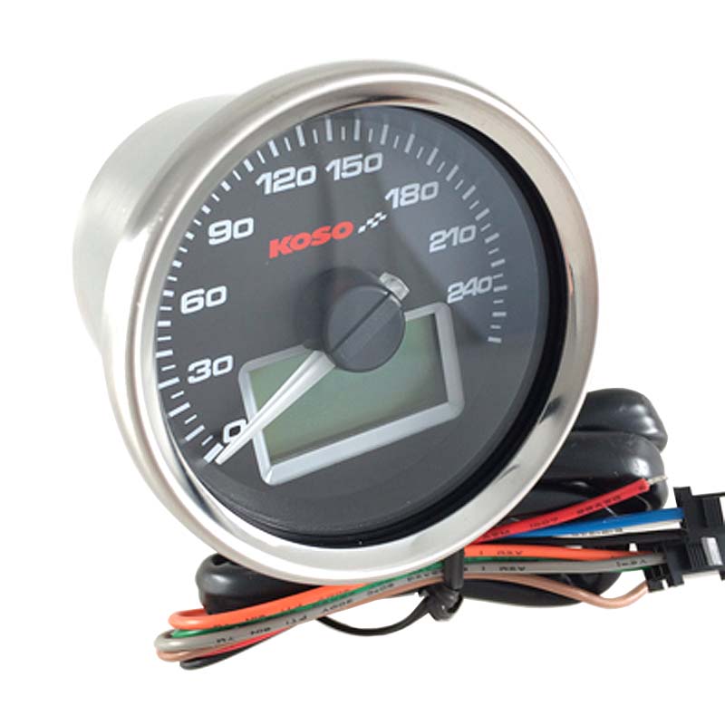 Koso Hastighetsmätare (D55, Black) 0260km/h Twostroke