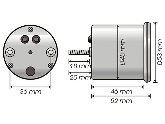 Koso Temperaturmtare (GP Style) D48