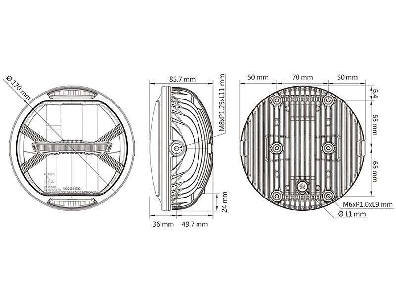 Koso Framlampa (Thunderbolt) LED