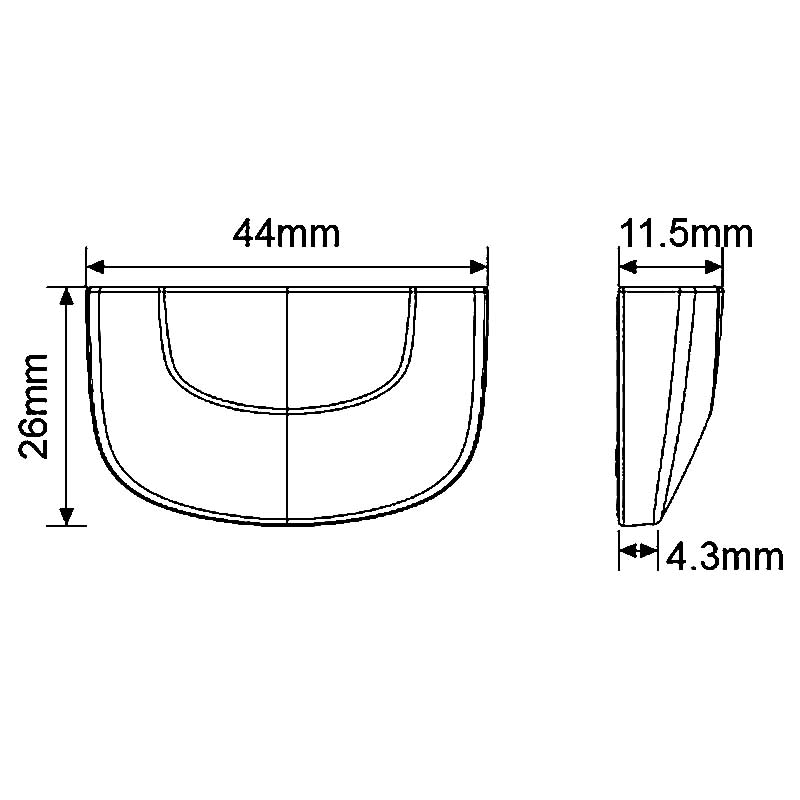 Koso Regskyltsbelysning (LED) Curve