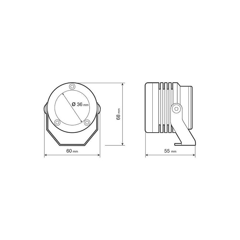 Lampa LED-spottar (O-Lux) 12V - 1800 LM