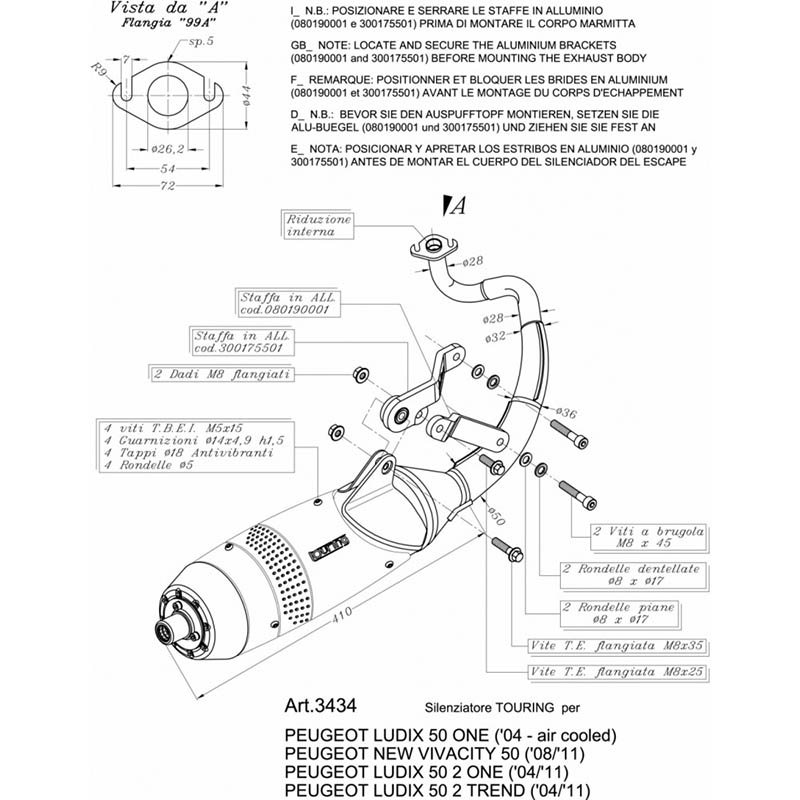 LeoVince Avgassystem (Touring)