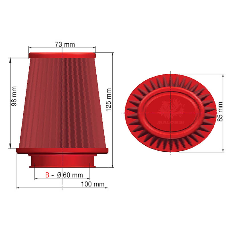 Malossi Luftfilter (E18) Racing