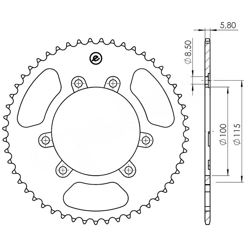 Ognibene Bakdrev (420) Aluminium