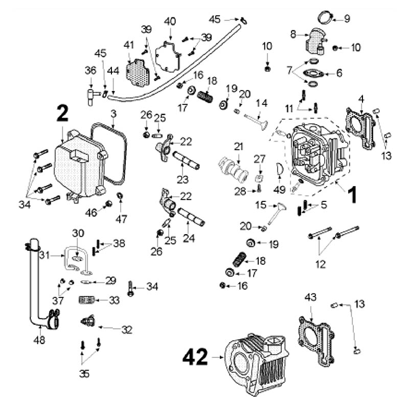Peugeot Sprängskiss - Cylinder (->2017)