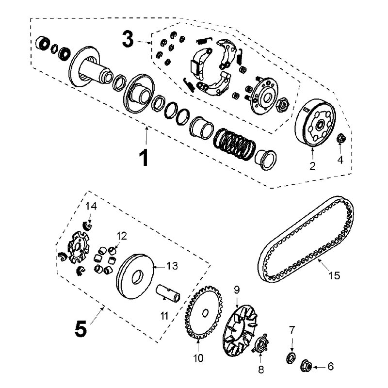 Peugeot Sprängskiss - Drivpaket