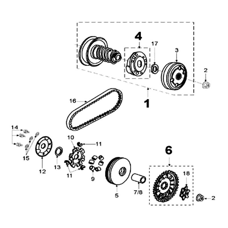 Peugeot Sprängskiss - Drivpaket