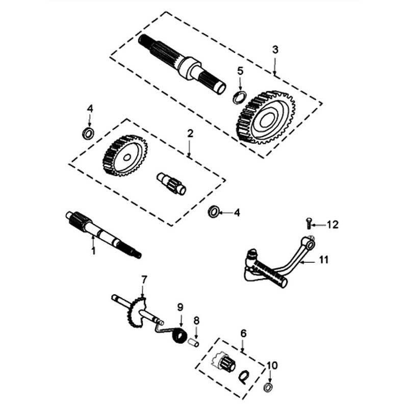 Peugeot Sprängskiss - Kick / transmission