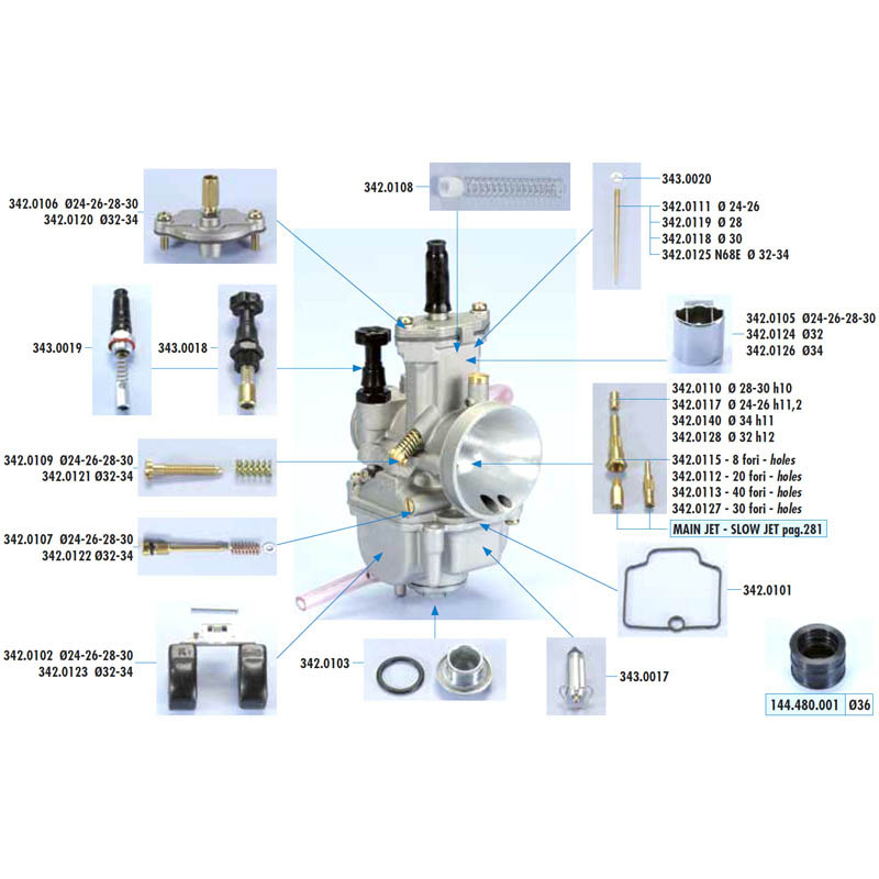 Polini Atomizer (8 hl) (PWK Frgasare)