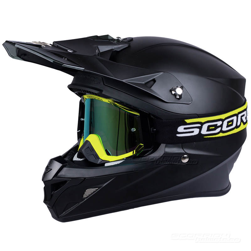 Scorpion Crossglasgon Goggles (E18) Neongul, Svart