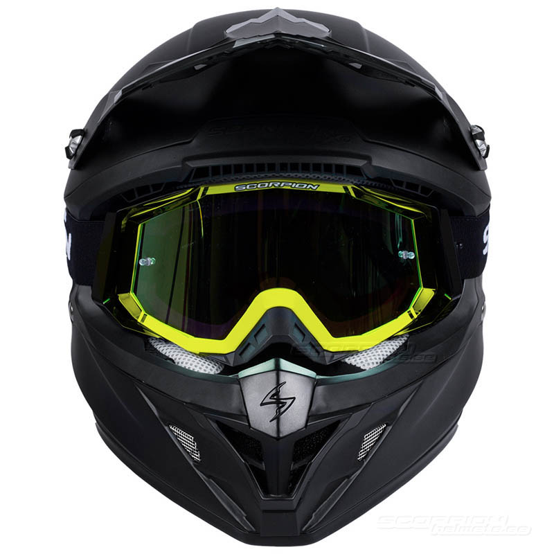 Scorpion Crossglasgon Goggles (E18) Neongul, Svart