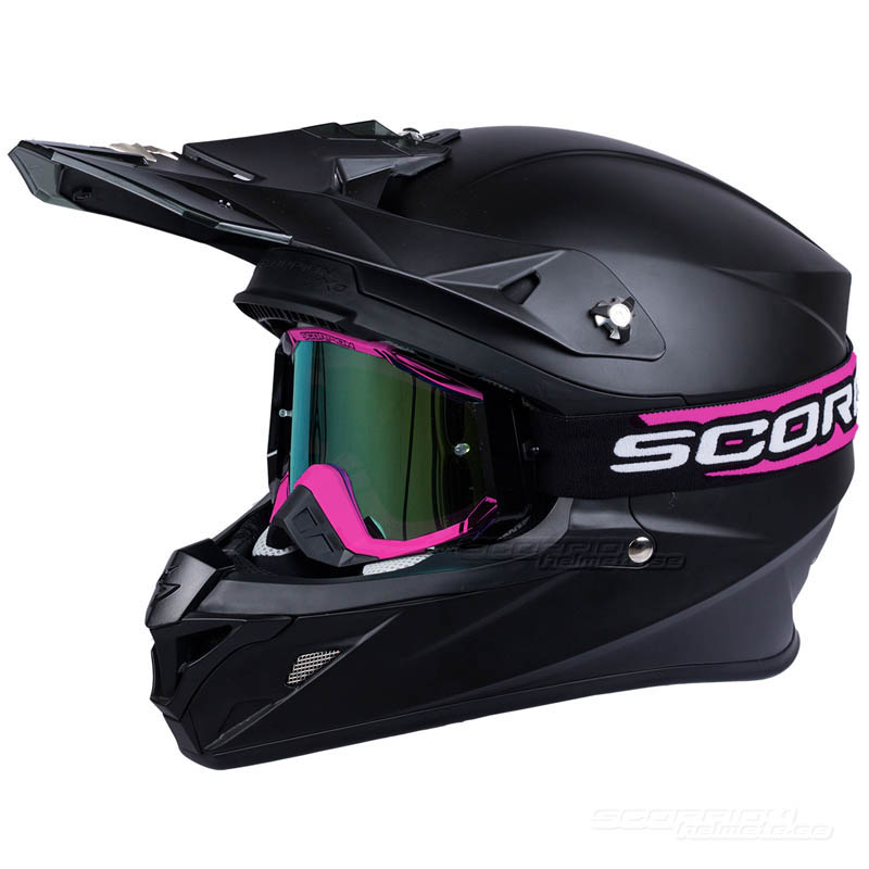 Scorpion Crossglasgon Goggles (E18) Rosa, Svart