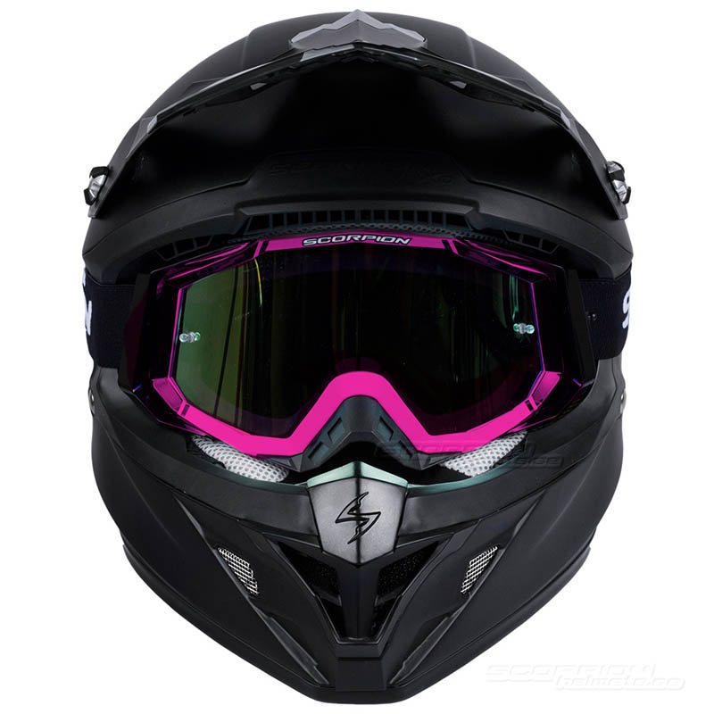 Scorpion Crossglasgon Goggles (E18) Rosa, Svart