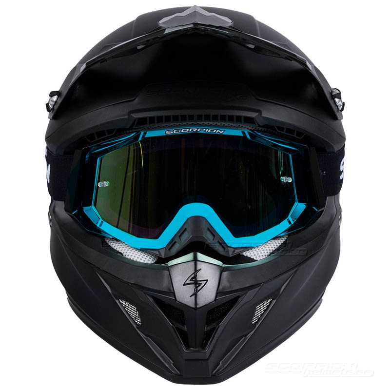 Scorpion Crossglasögon Goggles (E18) Cyanblå, Svart