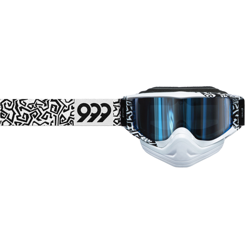 Triple 9 Optics Goggles SAINT White Black Twostroke