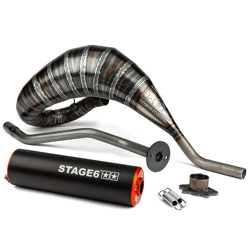 Stage6 Avgassystem (80-90cc) - DER/PIA - Orange/Svart