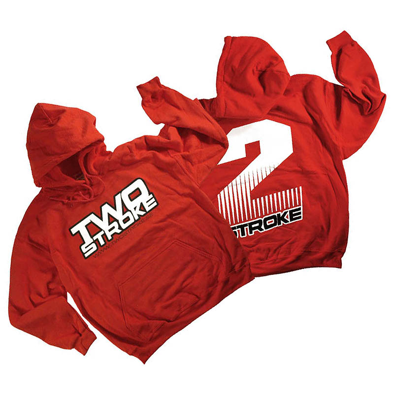 TSR Hoodie (Twostroke Logo) Röd