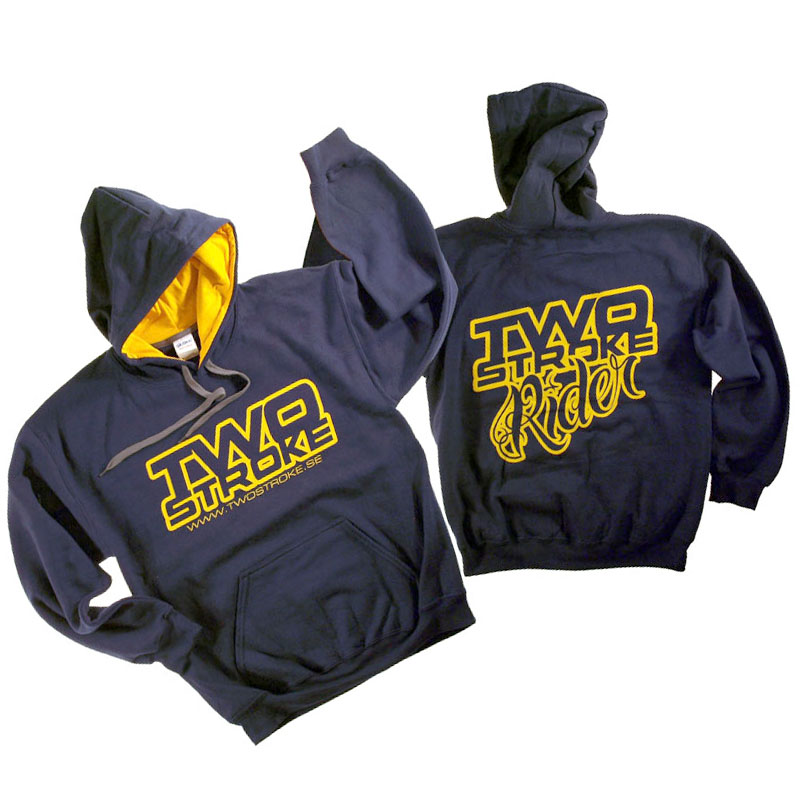 TSR Hoodie (Twostroke Logo) Blå, Gul