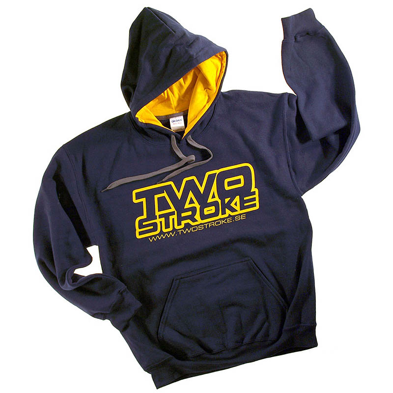 TSR Hoodie (Twostroke Logo) Blå, Gul