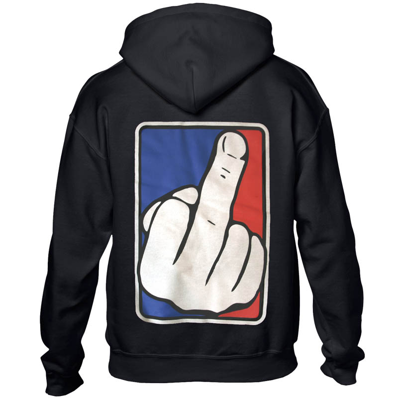 TSR Hoodie (Finger) Svart