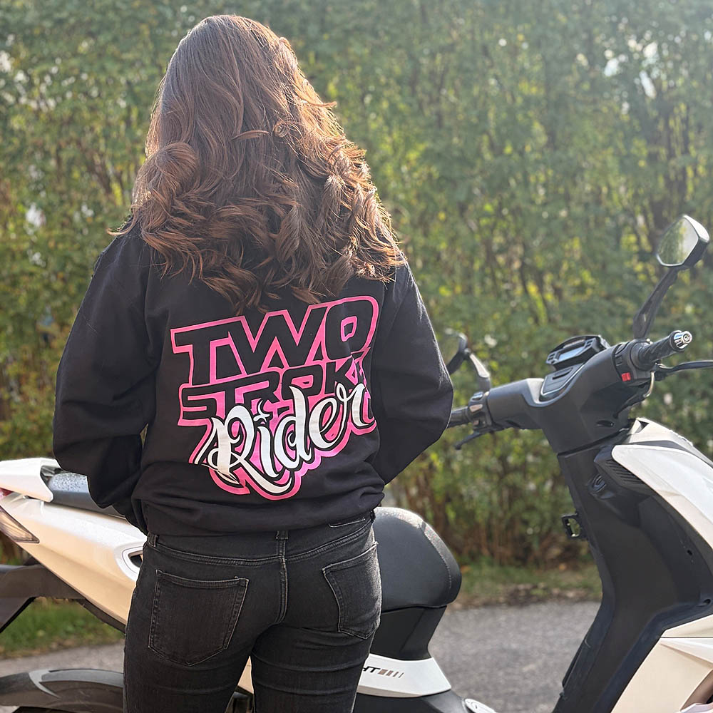 TSR Hoodie (TS Rider) Svart, Rosa
