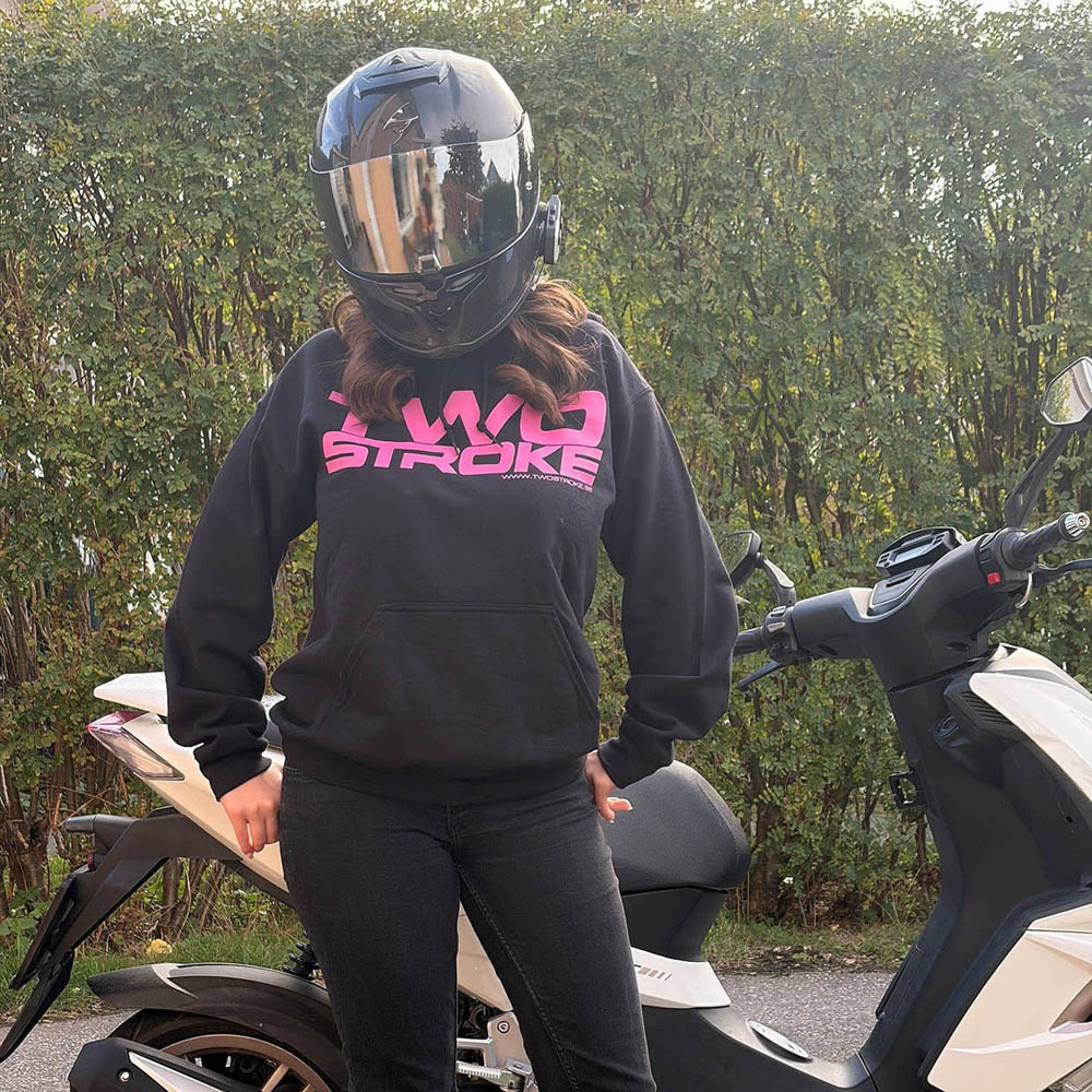 TSR Hoodie (TS Rider) Svart, Rosa