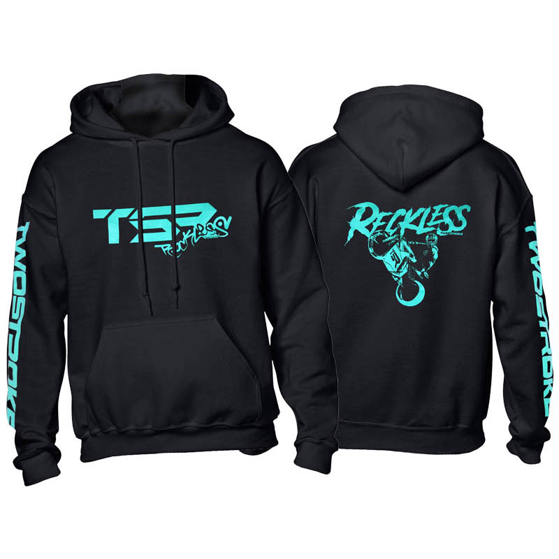 TSR Hoodie (TSR Reckless) Svart, Turkos