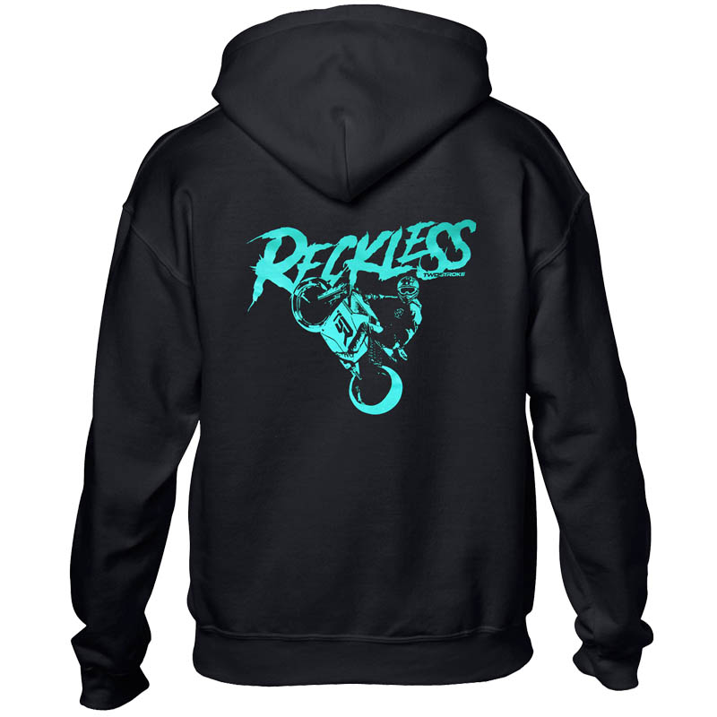 TSR Hoodie (TSR Reckless) Svart, Turkos