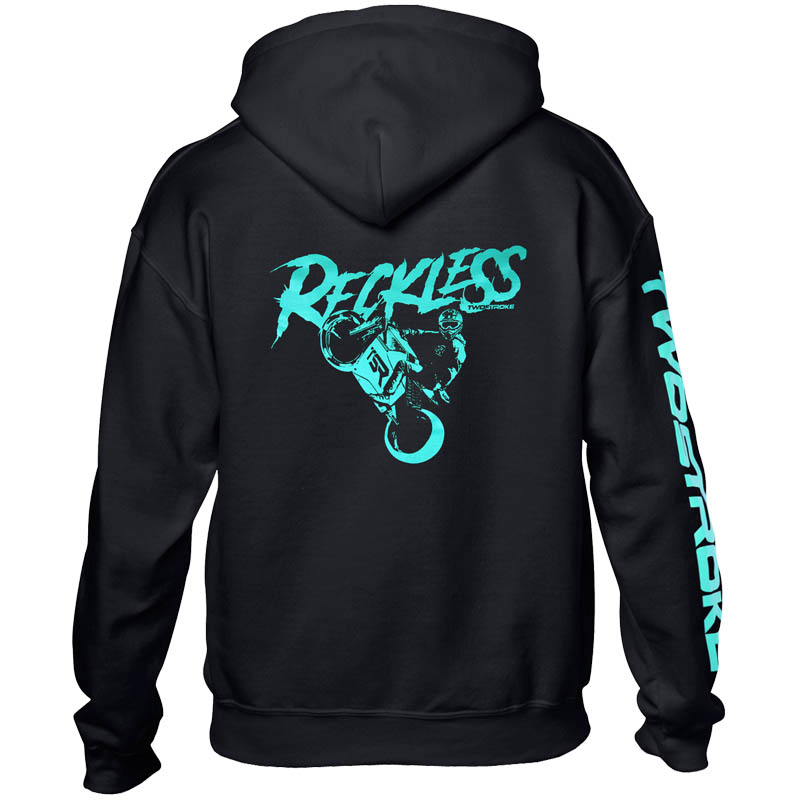 TSR Hoodie (TSR Reckless) Svart, Turkos