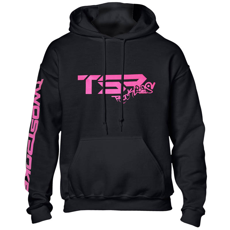 TSR Hoodie (TSR Reckless) Svart, Rosa