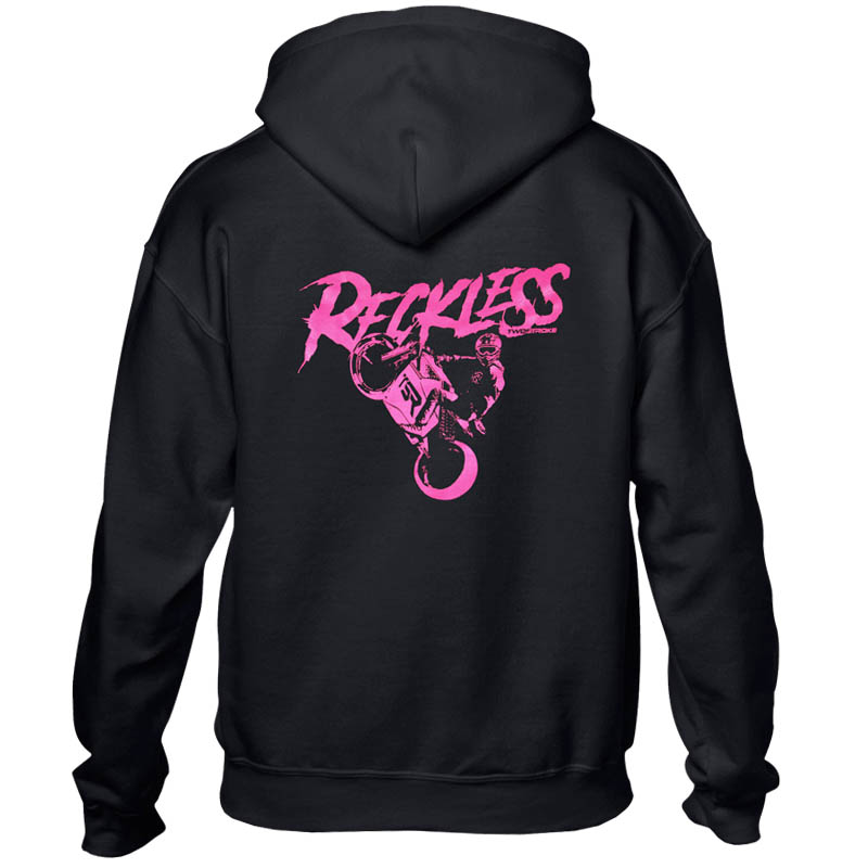 TSR Hoodie (TSR Reckless) Svart, Rosa