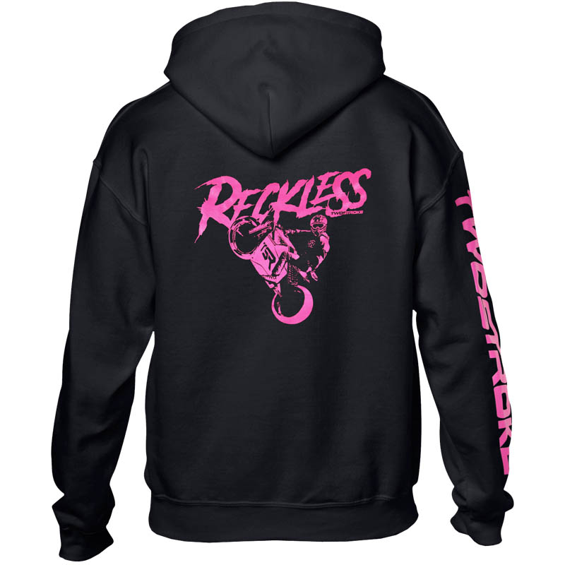 TSR Hoodie (TSR Reckless) Svart, Rosa