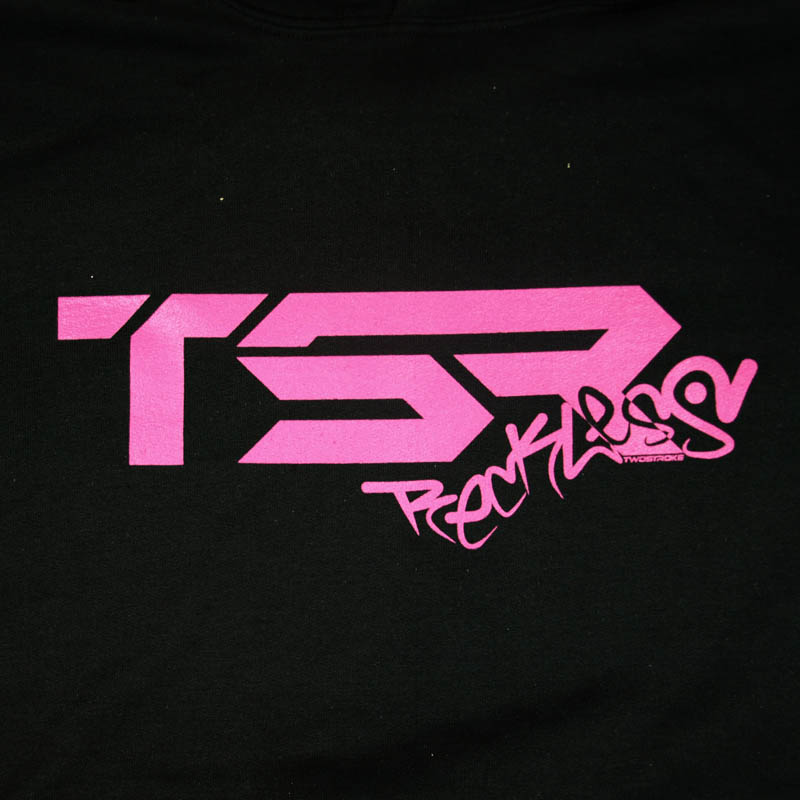 TSR Hoodie (TSR Reckless) Svart, Rosa