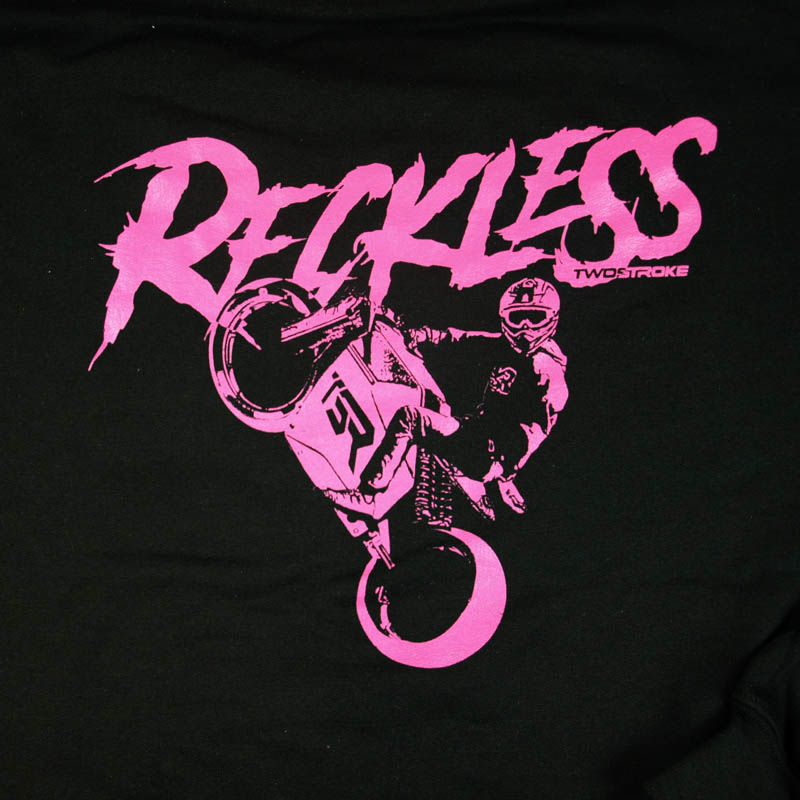 TSR Hoodie (TSR Reckless) Svart, Rosa