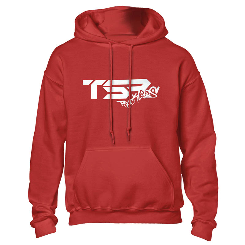 TSR Hoodie (TSR Reckless) Röd, Vit