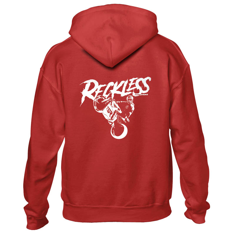 TSR Hoodie (TSR Reckless) Röd, Vit