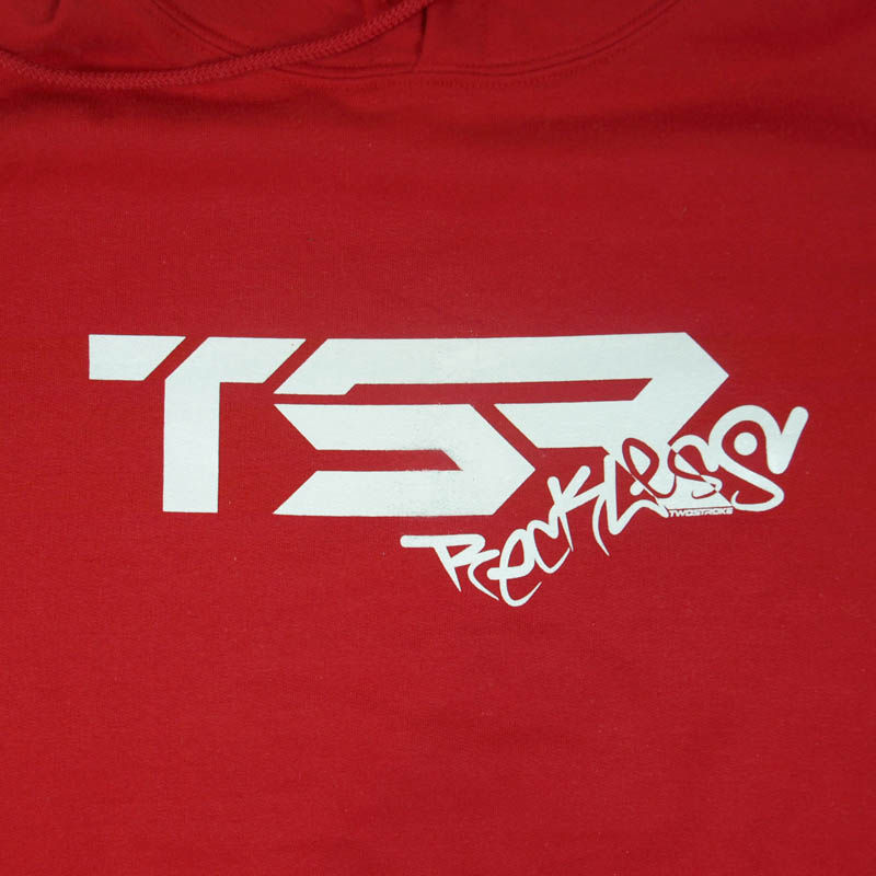 TSR Hoodie (TSR Reckless) Röd, Vit