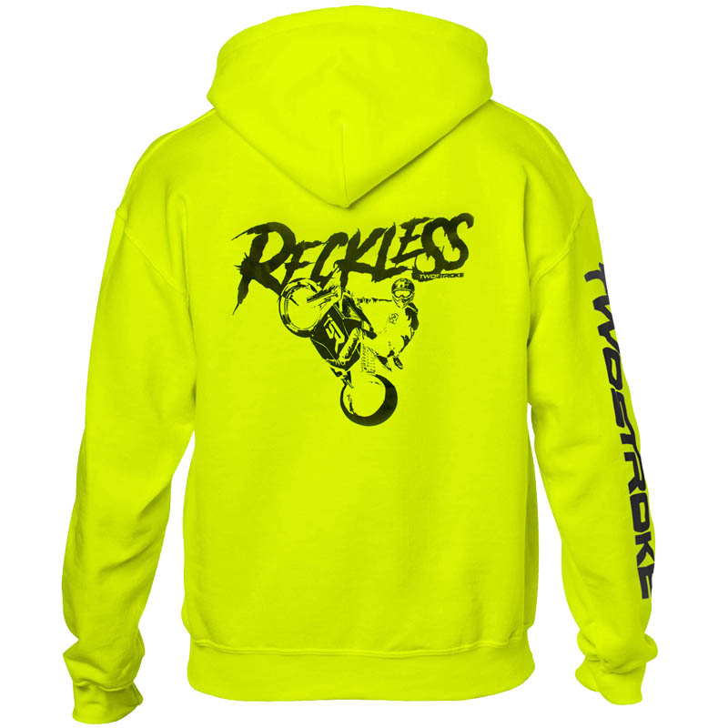 TSR Hoodie (TSR Reckless) Neongul, Svart