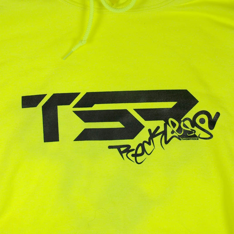 TSR Hoodie (TSR Reckless) Neongul, Svart