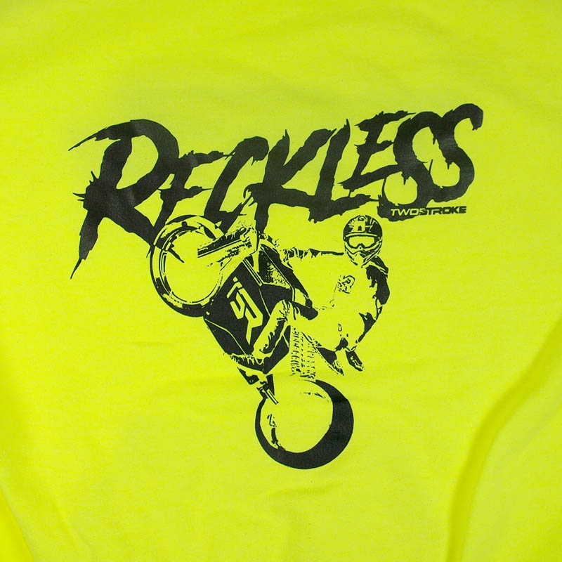 TSR Hoodie (TSR Reckless) Neongul, Svart