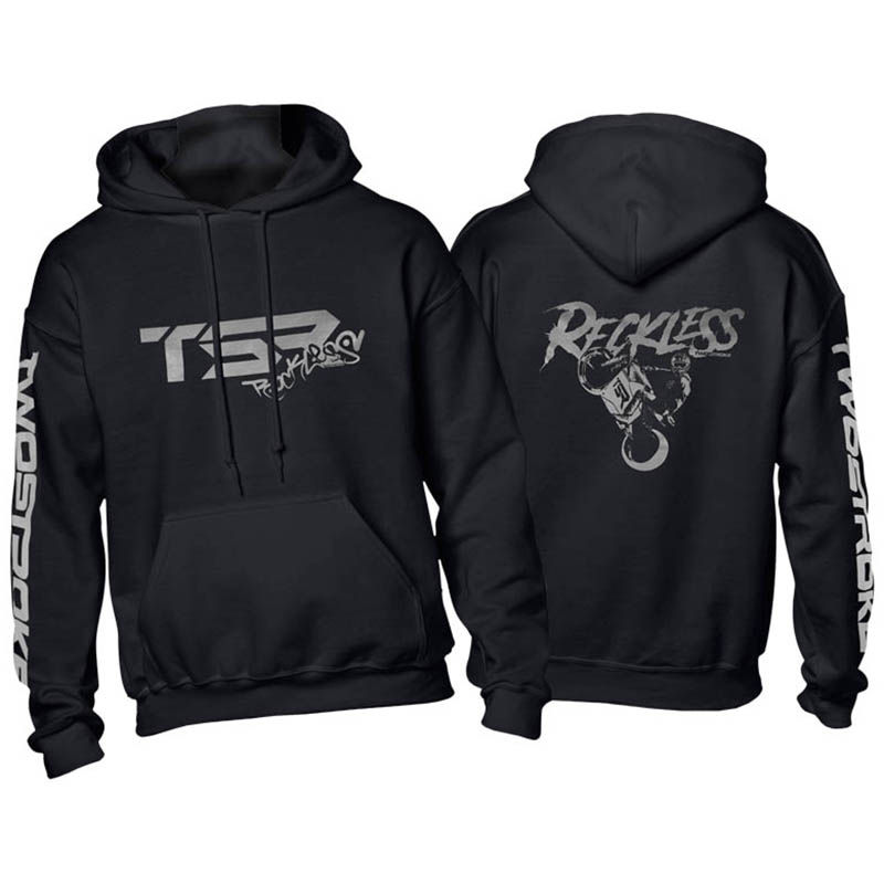 TSR Hoodie (TSR Reckless) Svart, Grå