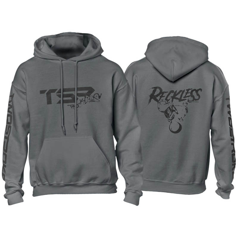 TSR Hoodie (TSR Reckless) Grå, Svart