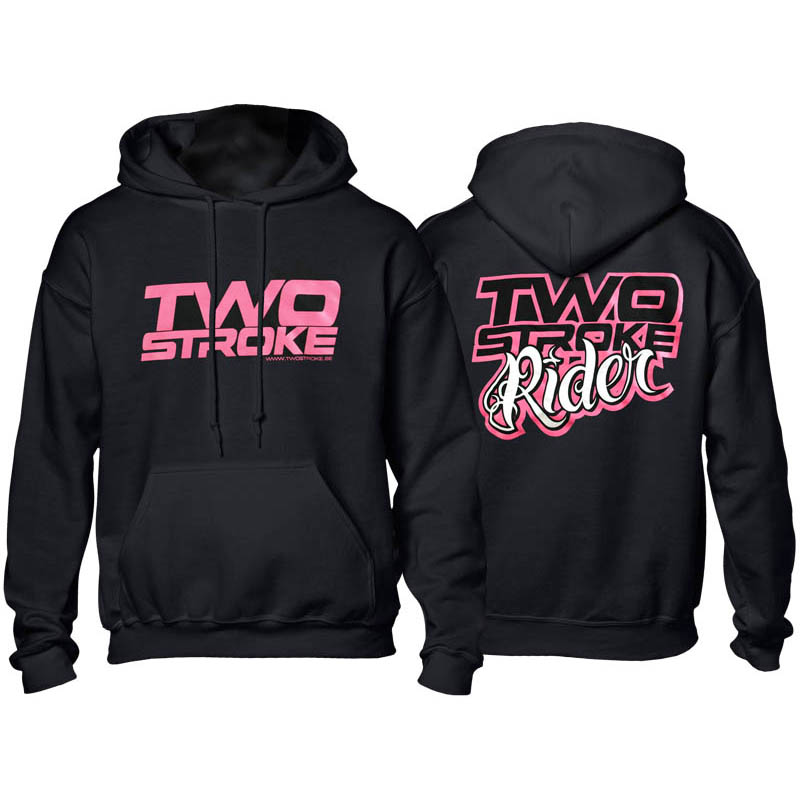 TSR Hoodie (TS Rider) Svart, Rosa