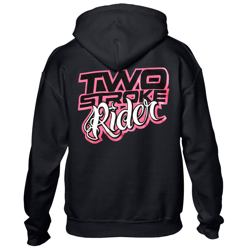 TSR Hoodie (TS Rider) Svart, Rosa