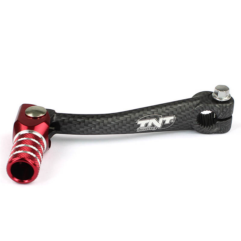 Tun'R Växelpedal AM6 (Kolfiberlook / Röd)