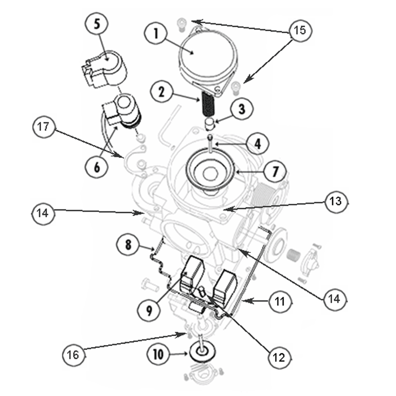 Baotian Sprängskiss - Förgasare 139QMA/QMB